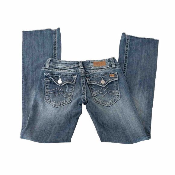 Miss Me‎ Boot Cut Jeans Raw Hem Women’s Size 27 - Picture 1 of 7